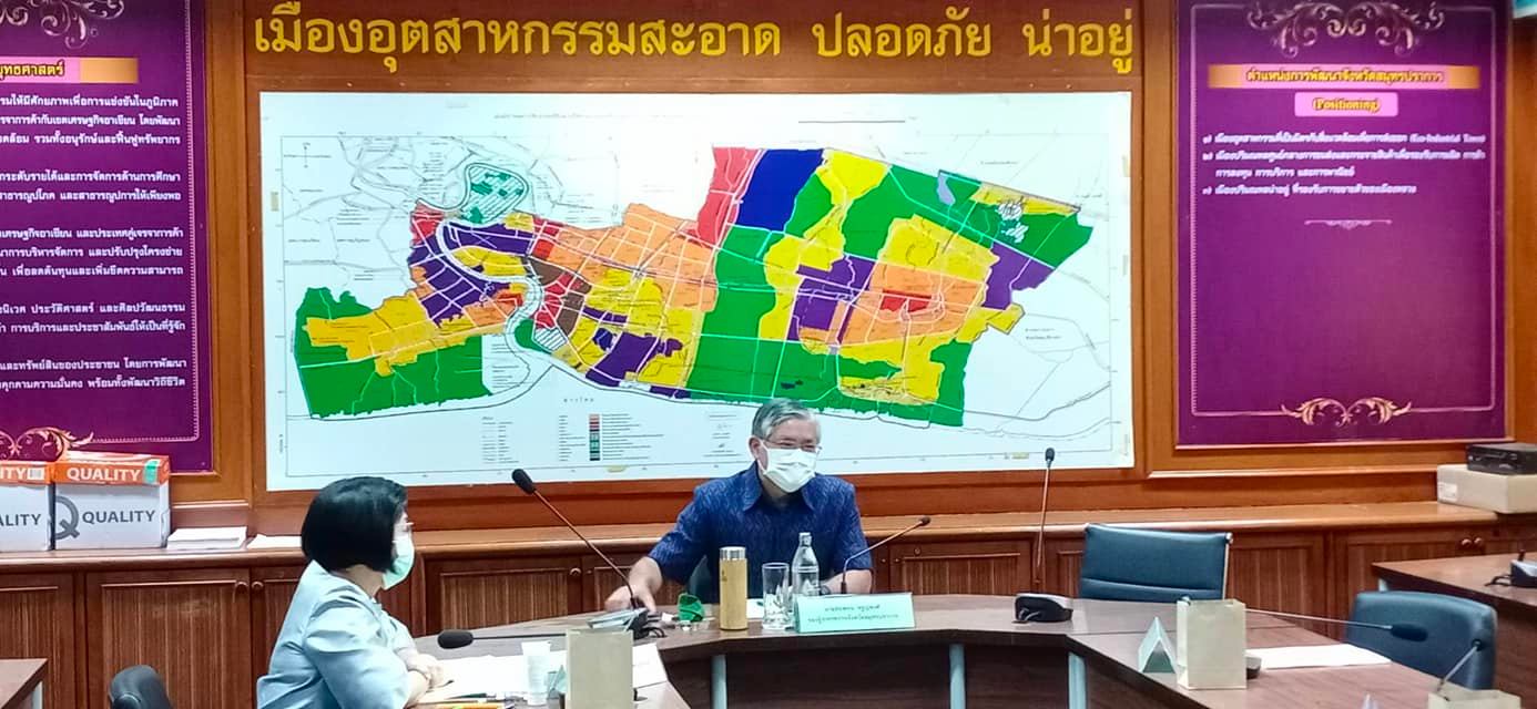 นายชัยพจน์ จรูญพงศ์ รองผู้ว่าราชการจังหวัดสมุทรปราการ เป็นประธานการประชุมเชิงปฏิบัติการคณะทำงานขับเคลื่อนด้านการเดินทางและขนส่งอัฉริยะ (Smart Mobility) ครั้งที่ 1/2565