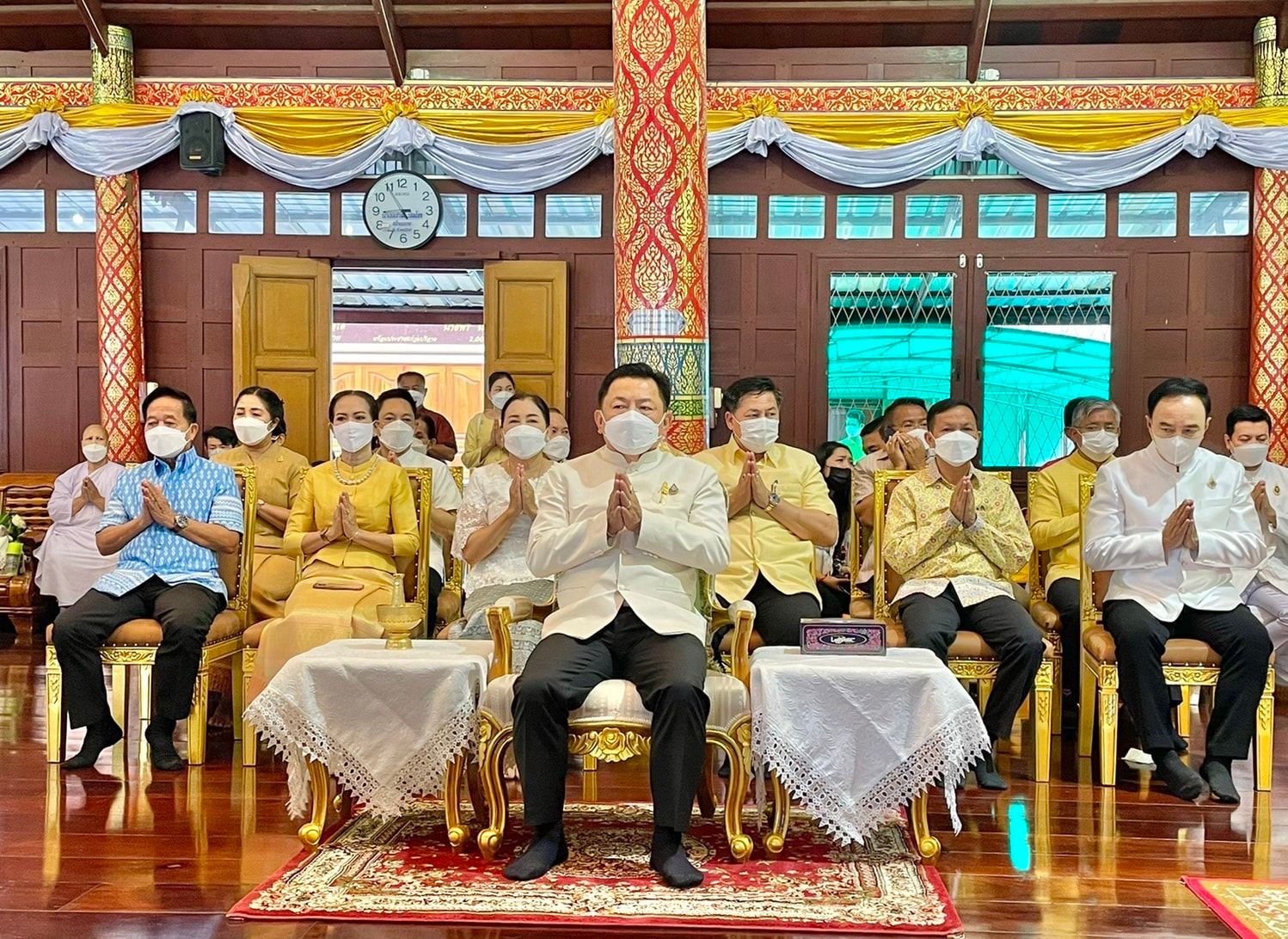 ผู้ว่าราชการจังหวัดสมุทรปราการ นำส่วนราชการ และพุทธศาสนิกชนชาวสมุทรปราการ บำเพ็ญกุศลเนื่องในเทศกาลวันอาสาฬหบูชาและวันเข้าพรรษา