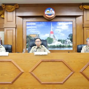 จังหวัดสมุทรปราการ จัดประชุมหัวหน้าส่วนราชการประจำจังหวัดสมุทรปราการและผ่านสื่ออิเล็กทรอนิกส์ ครั้งที่ 4/2568 ประจำเดือน เมษายน 2568