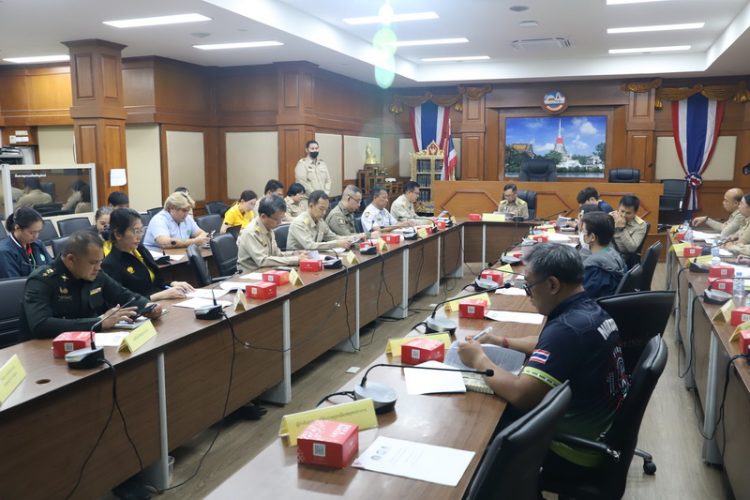 จังหวัดสมุทรปราการ ฝึกซ้อมดับเพลิงและอพยพหนีไฟบริเวณศาลากลางจังหวัด รูปแบบฝึกซ้อมแผนบนโต๊ะ(Table Top Exercise : TTX)