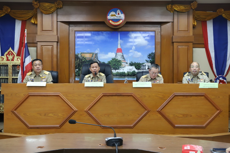 จังหวัดสมุทรปราการ จัดประชุมหัวหน้าส่วนราชการประจำจังหวัดสมุทรปราการและผ่านสื่ออิเล็กทรอนิกส์ ครั้งที่ 7/2568 ประจำเดือน กรกฎาคม 2568