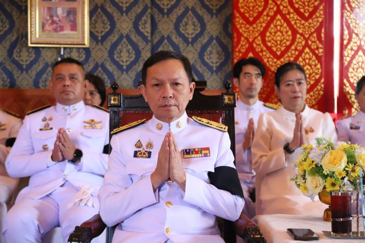 จังหวัดสมุทรปราการ จัดพิธีเจริญพระพุทธมนต์ถวายพระกุศลเฉลิมพระเกียรติ สมเด็จพระเจ้าลูกเธอ เจ้าฟ้าพัชรกิติยาภา นเรนทิราเทพยวดี กรมหลวงราชสาริณีสิริพัชร มหาวัชรราชธิดา เนื่องในโอกาสวันคล้ายวันประสูติ 7 ธันวาคม 2568