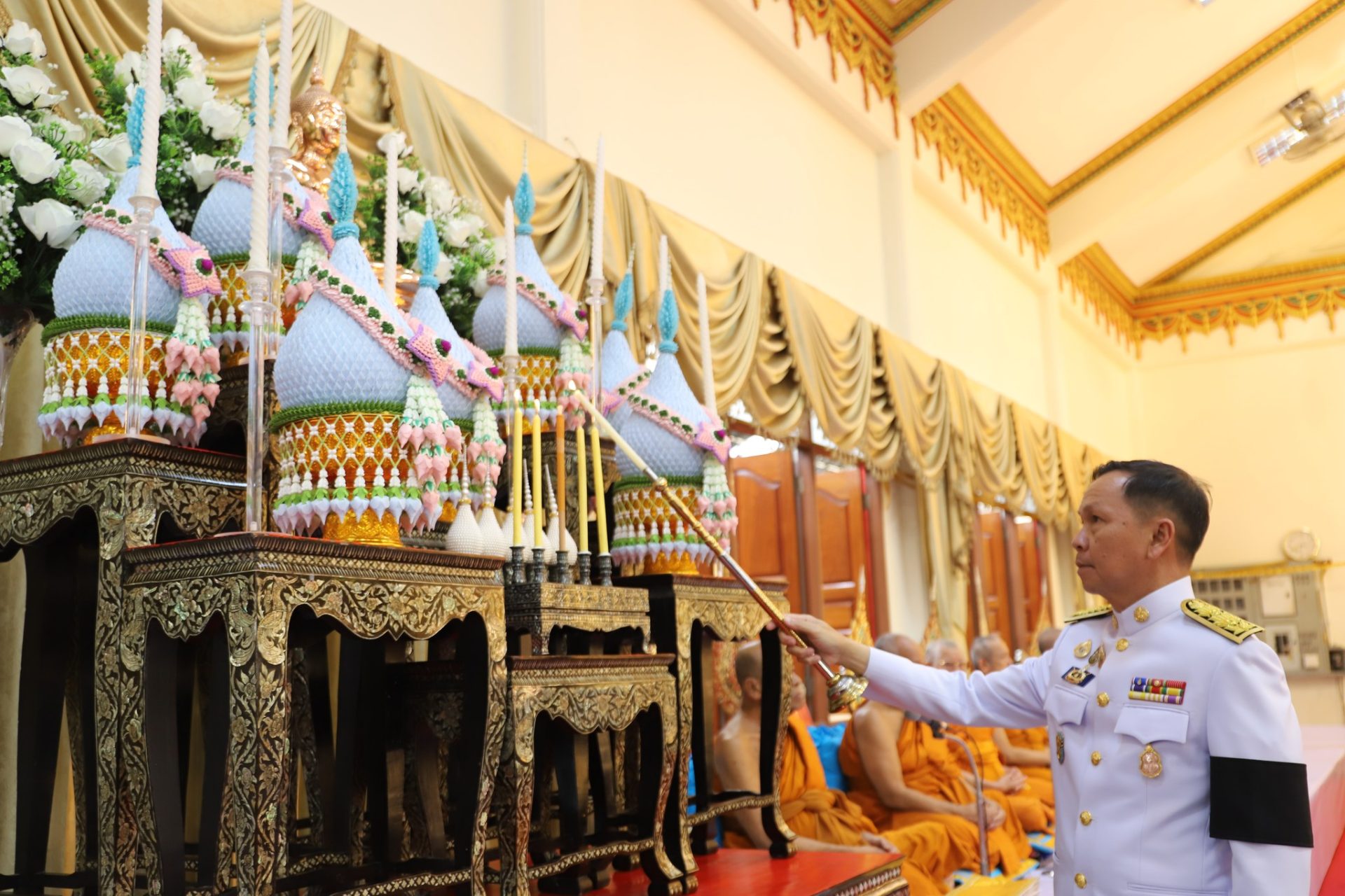 จังหวัดสมุทรปราการ ประกอบพิธีบำเพ็ญพระราชกุศลสตมวาร (ครบ 100 วัน) ถวายเป็นพระราชกุศล แด่สมเด็จพระนางเจ้าสิริกิติ์ พระบรมราชินีนาถ พระบรมราชชนนีพันปีหลวง เพื่อแสดงความอาลัยและน้อมรำลึกพระมหากรุณาธิคุณของพระองค์ท่าน โดยมีประชาชนทุกหมู่เหล่าในจังหวัดสมุทรปราการร่วมพิธี